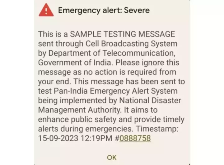 Government 'explains' emergency alerts sent to Android phone users