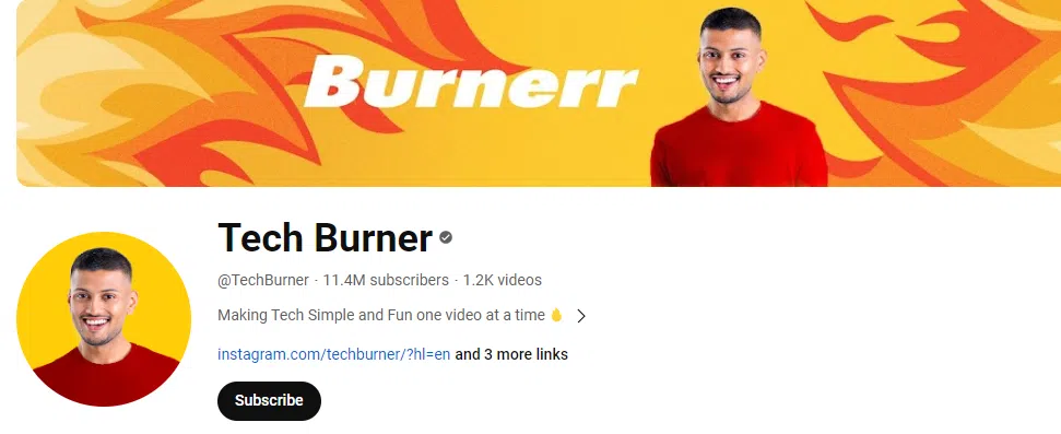 Tech Burner YouTube Income

